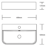 Lavatório cerâmico Coimbra